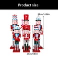 thumbnail image 5 of PatungKu Handmade Wooden Christmas Nutcrackers Ornament In Sooth Pastels Color, 5 of 8