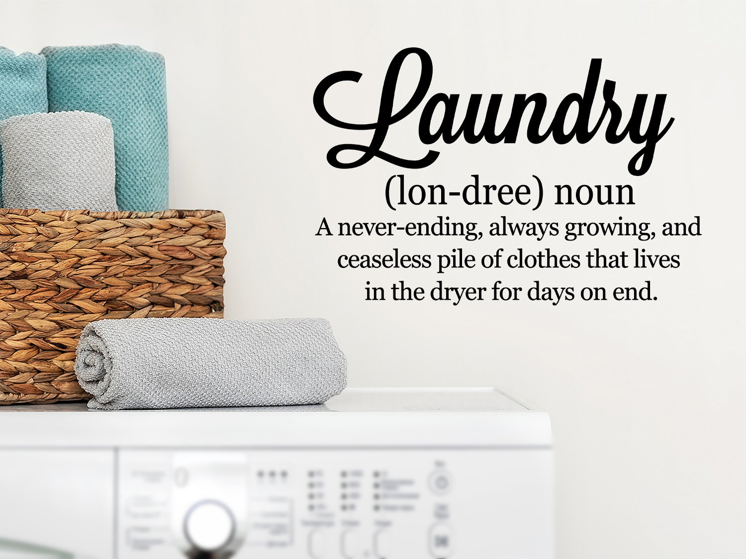 Laundry Definition Laundry Room Wall Decal