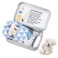 thumbnail image 2 of JUNWELL Mini Stuffed Bear In A Tin box Little Pocket teddy Bear Gift Baby Shower Friend Birthday Supplies, 2 of 11