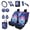 Dreamy Butterfly Daisy, variant on FUIALDOLG Cat Plum Blossom Car Seat Accessories Full Set 15 Pieces Ink Wash Front and Rear Seats Cushions for Cars with Hanging Vehicle Trash Bin, Seatbelt Pads Auto Interior Accessories