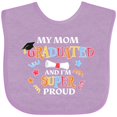 thumbnail image 3 of Inktastic My Mom Graduated and I'm Super Proud Boys or Girls Baby Bib, 3 of 4