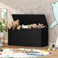 thumbnail image 2 of usikey 39.4” Storage Chest, Toy Chest, Toy Box with Safety Hinges, Lift Top Storage Bench, Supports 220 lb, for Living Room, Bedroom, Entryway, Black, 2 of 17