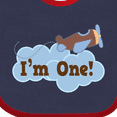 thumbnail image 4 of Inktastic 1st Birthday Airplane I'm One Boys Baby Bib, 4 of 4