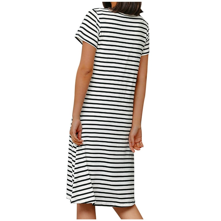 Up to 60% Off! pstuiky Plus Size Summer Dresses, Women's Round