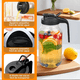 thumbnail image 2 of Jarra De Vidrio Mason 64oz/1.9l Con Tapa Para Agua 2pcs Xtellar transparente, 2 of 4