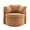 Khaki, variant on Hassch Modern Teddy Fabric Swivel Accent Chair with Storage and 3 Throw Pillows, Upholstered Comfy Barrel Armchair w/ Sturdy Metal Base, 250lbs Weight Capacity, Khaki