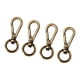 thumbnail image 5 of Paquete de 4 ganchos de mosquetón con ojales giratorios, clips, ganchos de hardware para bolsos, Bronce, 5 of 9