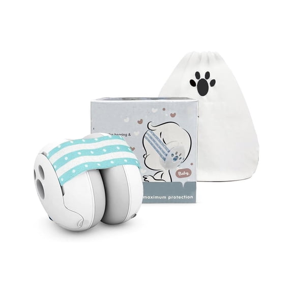 KUMEE Adjustable Baby Noise Cancelling Headphones Ear Protection Noise Reduction Earmuffs for Babies Up to 36 Months Baby Noise Cancelling Headphones
