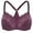 Vin de Raisin, variante sur MELENECA Soutien-Gorge à Armatures Non Doublé à Dos Nageur avec Fermeture avant pour Femme Beige 36D
