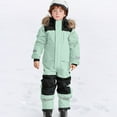 thumbnail image 4 of Boys Heavy Duty Insulated Snowsuit Kids All Weather Windproof Ski With Thermal Extreme Cold Weather Outdoor Winter Adventures, 4 of 9