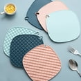 thumbnail image 1 of Travelwant 3Packs Silicone Placemats for Dining Table, Leather Textural Designed,Silicone Table Mats, Table Mat, 1 of 1
