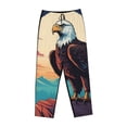 thumbnail image 4 of Daiia Cartoon Iceberg Bald Eagle Women's Sleep Pant with Pockets and Drawstring,Pajama Pants-X-Large, 4 of 9