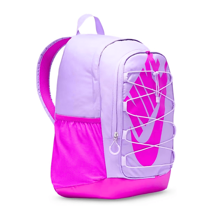 nike backpack light purple Brasilia JDI Mini (11L) or travel Nike Varsity Elite Backpack (32L).