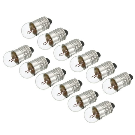 

Uxcell E10 Screw Base Miniature Bulbs DC 6.2V Warm Yellow Light Mini Lamps with Storage Box Silver 30pcs