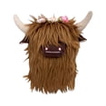 thumbnail image 2 of Poupée en Peluche Vache Posture Assise Simulation Bétail Écossais Poupée en Peluche Bétail à Longues Poils, 2 of 8