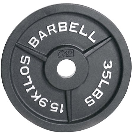 CAP Barbell 2-Inch Olympic Plate, Black