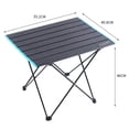 thumbnail image 3 of Mosiee Folding Camping Table Lightweight Portable Outdoor Picnic Aluminium Alloy Table, 3 of 8