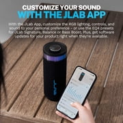 JLab GO Party Speaker - Black; Bluetooth Portable Speaker with RGB Lighting, 10W
