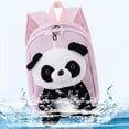 thumbnail image 5 of Cute Panda Animal Backpack with Plush Face Design Lightweight Breathable Straps Elementary School Bookbag, 5 of 9