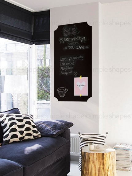 Chalkboard Wall Decal - Large - Elegant Style