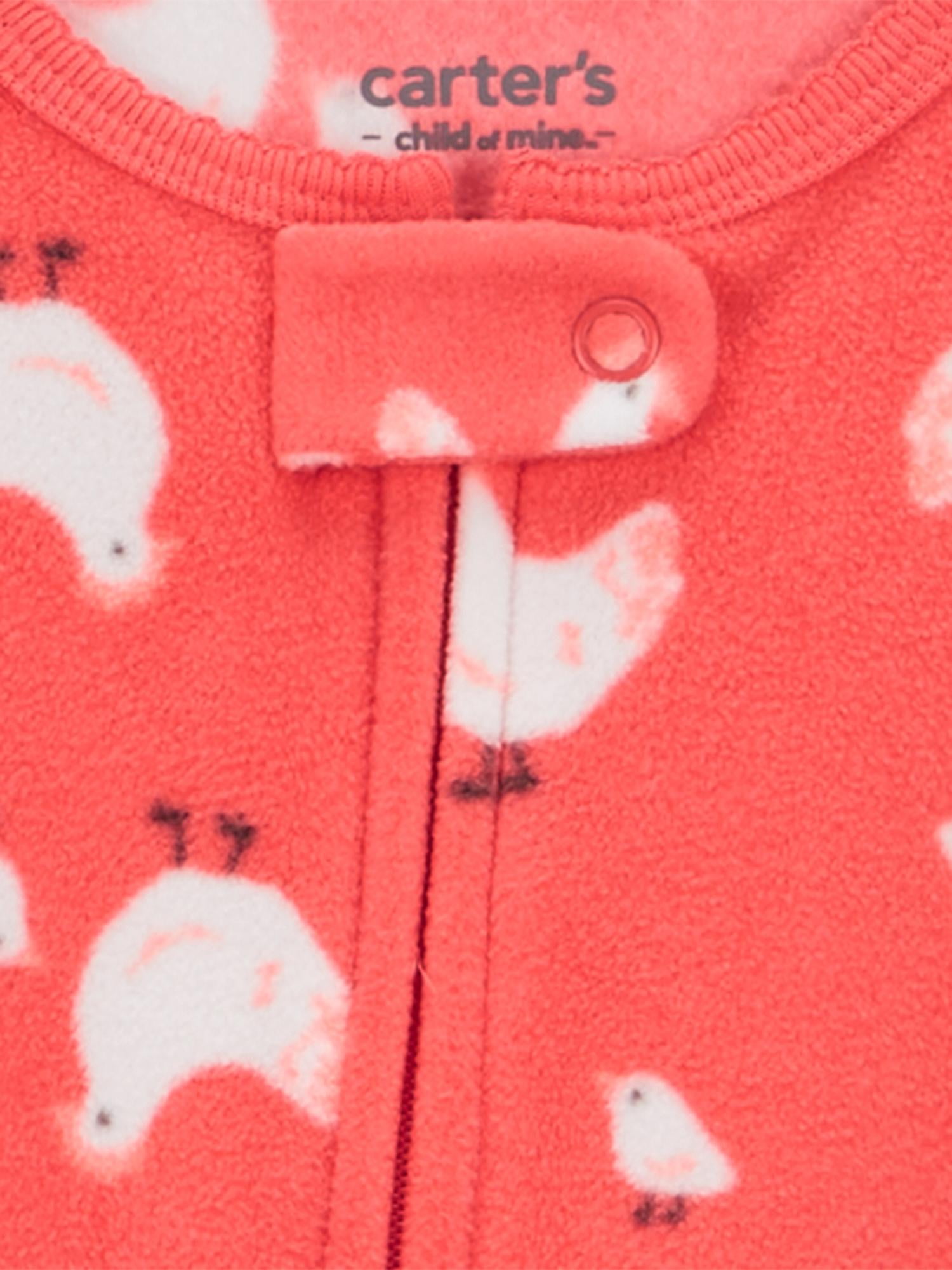 Carter's Child of Mine Toddler Girl Pajama Sleeper, 2-Pack, One-Piece, Sizes 12M-5T
