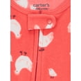 thumbnail image 3 of Carter's Child of Mine Toddler Girl Pajama Sleeper, 2-Pack, One-Piece, Sizes 12M-5T, 3 of 6
