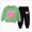 B7-Light Green, variant on Toddler Baby Girl Fall Winter Outfits Contrast Color Long Sleeve Sweatshirt + Pants Sets 6-12 Months 12-24 Months 2t 3t 4t 5t 6t 7t 8t 9t Children Sky Blue 1-2 Years