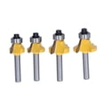 thumbnail image 2 of Embout de Routeur, Outil de Découpe Durable 4 Pcs Coupe-Bordure Rond pour Bois Dur pour Bois Dur pour Contreplaqué, 2 of 7