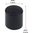 thumbnail image 3 of GFDYREE 16Pcs Round Shape PVC Rubber Covers Furniture Foot Table Chair Leg End Cap Cover Tip Protectors, 1-1/4 Inches, Black, 3 of 4