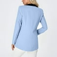 thumbnail image 4 of Wensltd Womens Business Casual Blazers Long Sleeve Button Down Work Suit Jackets Lapel Collared Lightweight, 4 of 8