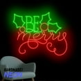 thumbnail image 2 of Handmadetneonsign Be Merry Neon Sign, Merry Christmas Led Sign, Christmas Party Wall Decor, Holiday Gift 81245, 2 of 5