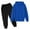 1#Blue, variant on Kiijoy Toddler Boys Outfits Casual Solid Sports Hoodie Jogger Pants Tracksuit, Sizes 3-4