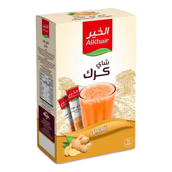 Alkhair Instant Karak Tea with Ginger 240gm 12 Sachets Pc