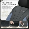 thumbnail image 5 of Coverado Car Seat Covers Full Set, Airbag Compatible Faux Leather Seat Protectors, Automotive Cushions Universal Fit for Car SUV Sedan Truck, Black&Blue, 5 of 8
