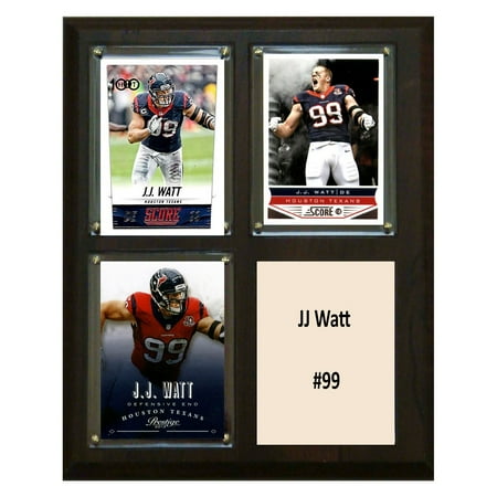 Houston Oilers Memorabilia - C&I Collectables NFL 8x10 JJ Watt Houston Texans 3-Card Plaque