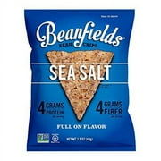Beanfields Bean Chips, High Protein and Fiber, Gluten Free, Vegan Snack, Sea Salt, 1.5 Ounce (Pack of 24)