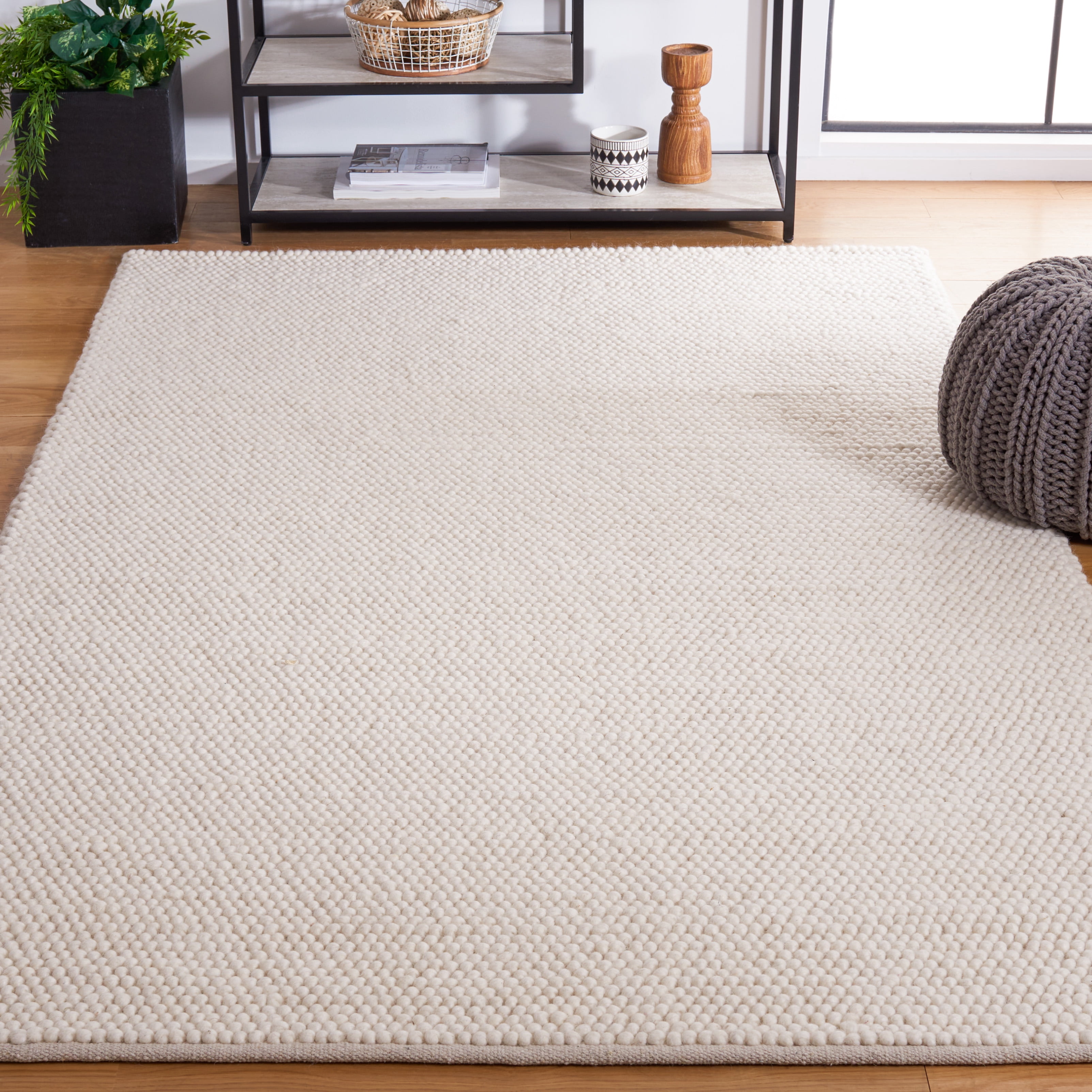 SAFAVIEH Natura Fredrick Striped Area Rug, Ivory, 3' x 5'