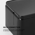 thumbnail image 4 of Angoily Rectangular Tin Box Metal Tin Box with Lids, Metal Empty Box Container Portable Tea Storage Containers for Tea Candy Candle Jewelry, Black (13x8x6cm), 4 of 8