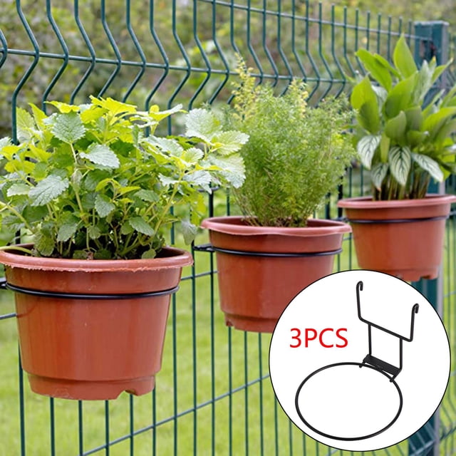 s3PCS Pot Holder Anillos Montado en pared Flower Pot Holder Anillos Colgador de s Colgadores Soporte de p Macarena Colgador de maceta de pared