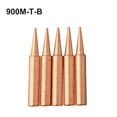 thumbnail image 2 of 5Pcs 900M-T Copper Soldering Iron Tips -Free Welding Solder Tip 933.907.951 900M-T-B, 2 of 9