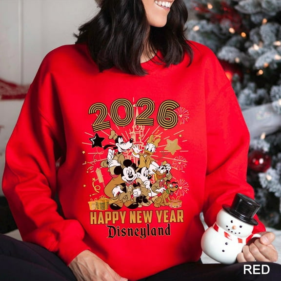 Happy New Year 2026 Disneyland Sweatshirt, Mickey And Friends New Year Sweatshirt, Disney New Year Hoodie, Welcome to 2026 Crewneck 234052