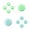 Color:green, variant on 10 in 1 Silicone Thumb Grip Caps Set for Nintendo Switch/Switch OLED Comfortable Nonslip Game Handle Rocker Cover