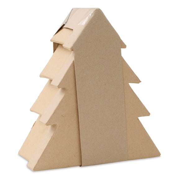 DecoPatch Paper Mache Box - Tree, 3" x 7" x 8"