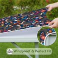 thumbnail image 6 of Bernese Mountain and Flower Square Fitted Tablecloth with Elastic Edge,Square Table Cover,Washable Elastic Table Cover for Home Kitchen Party Decor 36"x36", 6 of 6