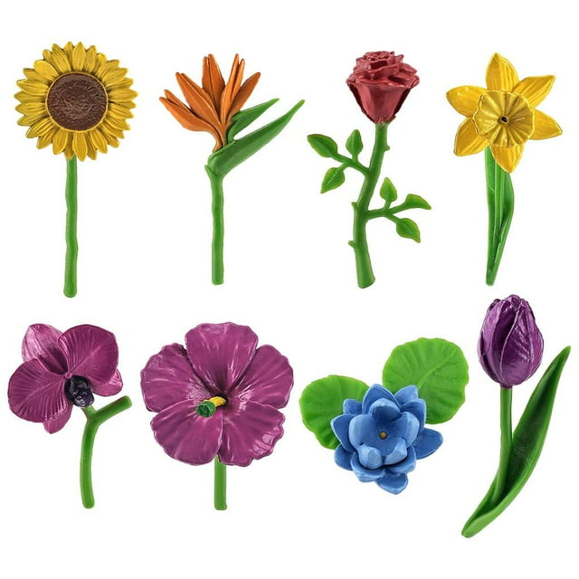 Modelo de plantas de flores Artificiales Sunnimix decoración Vegetal casa de muñecas