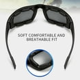 thumbnail image 5 of 3-Pack Motorcycle Riding Glasses, Family-friendly - 100% UV Windproof/Dustproof Goggles with Foam Cushion for Cycling, Biking, Outdoor Sports(Gray Lens), 5 of 7