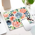thumbnail image 5 of Pink Blue Mouse pad Design with Watercolor Floral Mousepad Non-Slip Rubber Gaming Mouse Pad Rectangle Mouse Pads for Computers Laptop 9.5"x7.9"x0.12" Inch, 5 of 5
