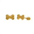 thumbnail image 2 of Aretes Broqueles Hueso Perro Oro 10k Mujer Niña + Regalo V VAROURO EST.1991 Broquel, 2 of 5