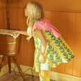 thumbnail image 5 of Toddler Baby Girl Infant Comfy Cotton Linen Lace Princess Overall Dress Sundress, 5 of 7