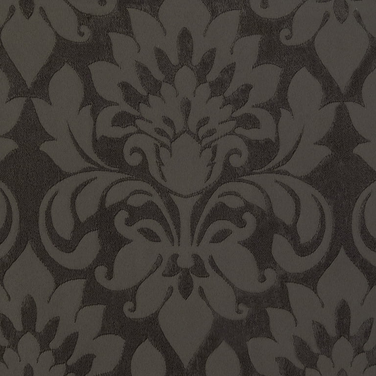 Sutton 18x18 Throw Pillow - Silver Damask Pattern Decorative Cushion For Couch & Bed